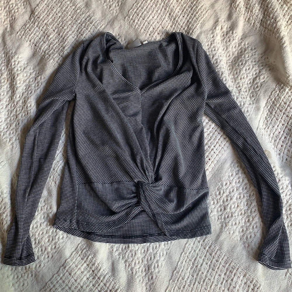 Good Luck Gem striped long sleeve tee